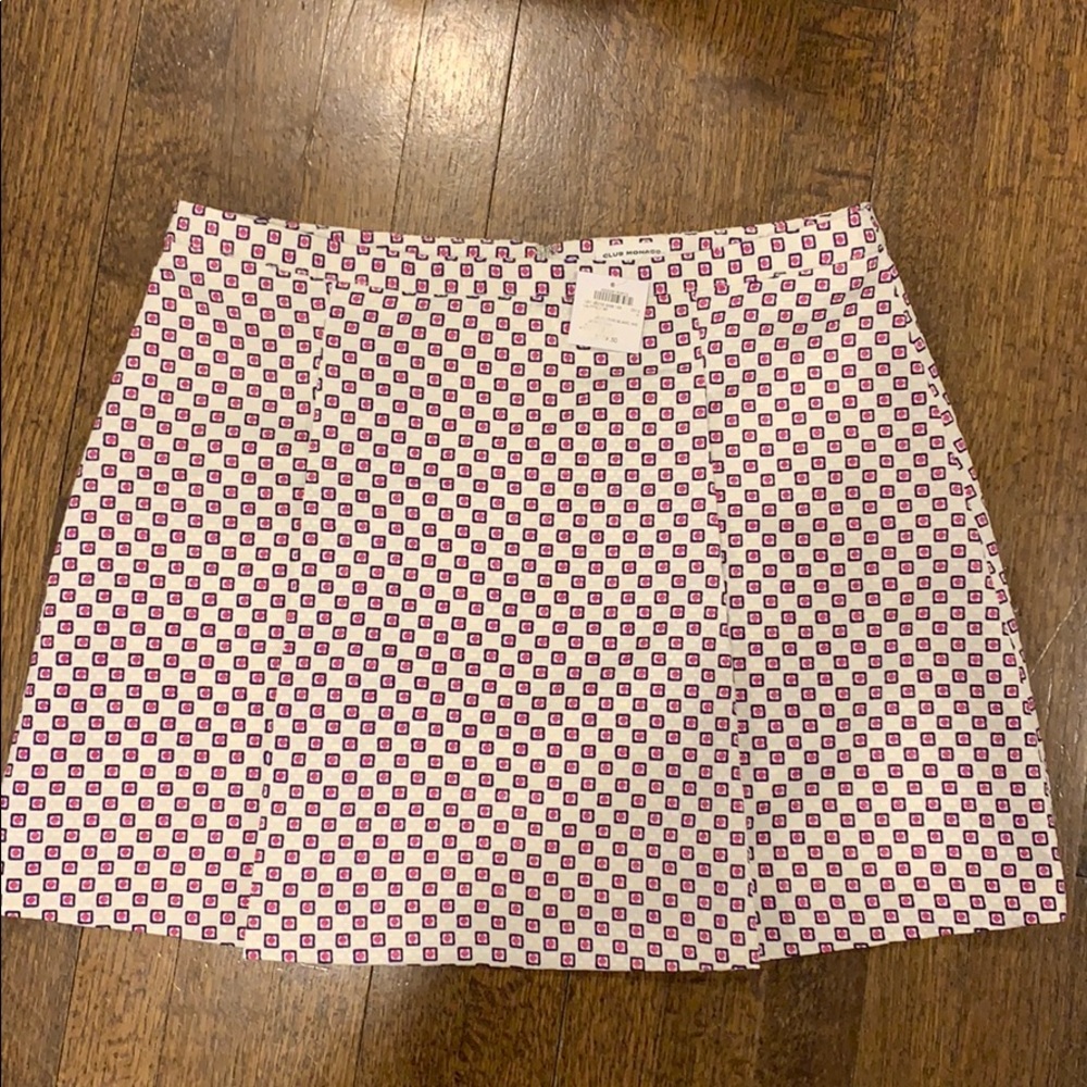NWT Club Monaco Patterned Skirt